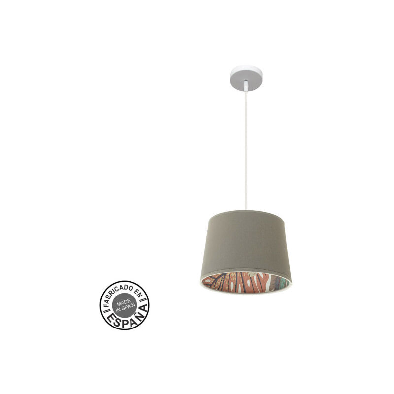 immagine 0 del prodotto fabrilamp lampada de soffitto a sospensione 30d tunez 1xe27 bianco topo patinato