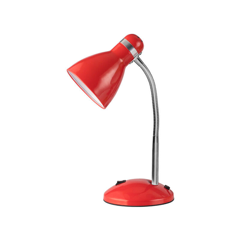 foto del prodotto fabrilamp lampada flexo lazulite 1xe27 rosso cromo 38x23x14,5 cm