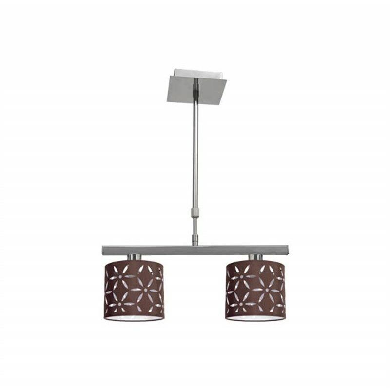 foto del prodotto fabrilamp lampada ipanema marrone 2xe14 42cm 