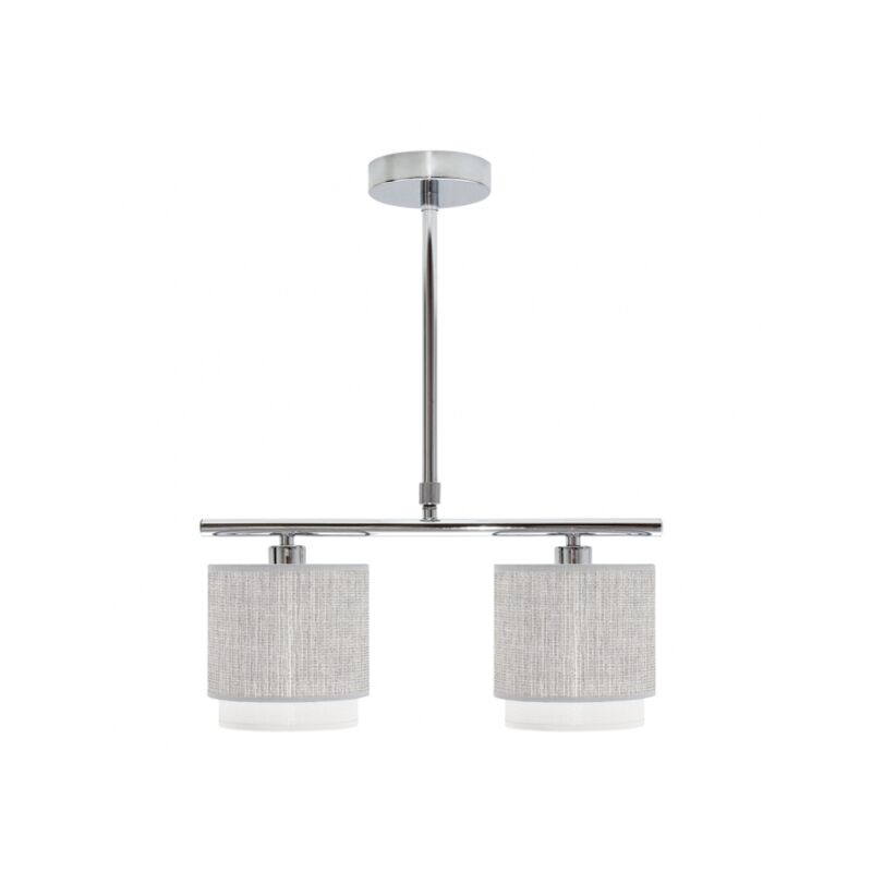 foto del prodotto fabrilamp lampada kenya 2xe14 grigio bianco of .
