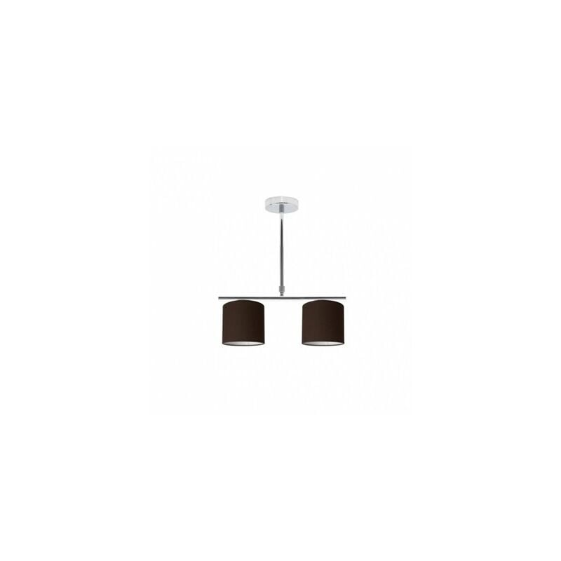 foto del prodotto fabrilamp lampada planetaria cromo marrone 2xe14 62x43 