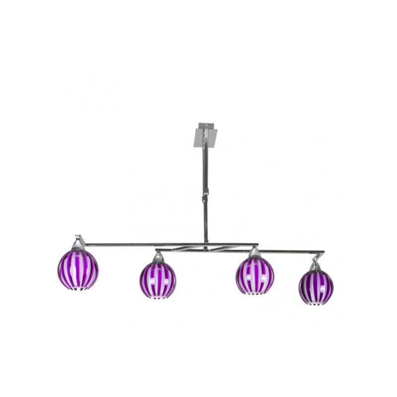 foto del prodotto fabrilamp lampadario 4xe14 cromo berenjena 90x40xreg