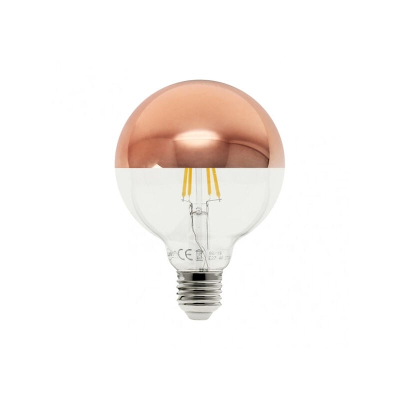 foto del prodotto fabrilamp lampadina 10w 4000k e27 globe reflector rose gold 17,5x12,5x12,5 cm