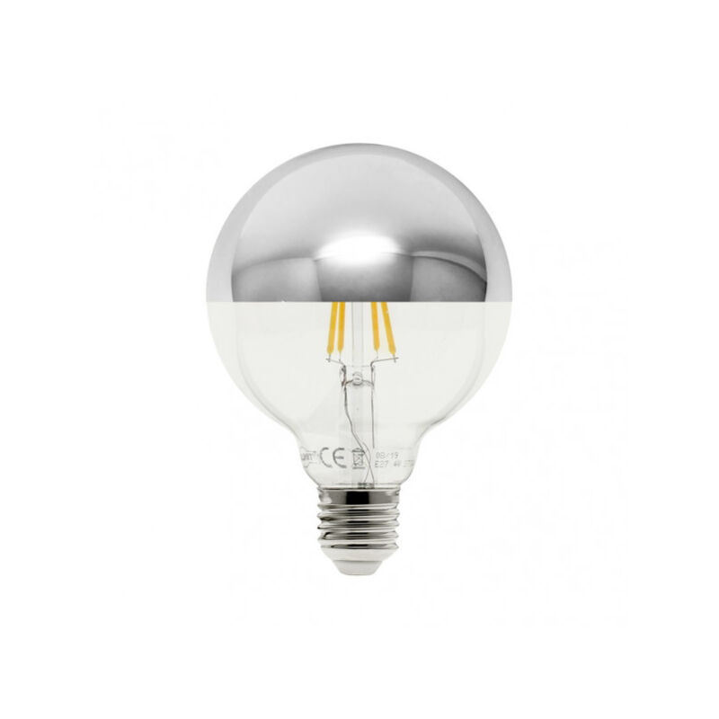 foto del prodotto fabrilamp lampadina 10w 4000k e27 globo riflettore cromo 17,5x12,5x12,5 cm