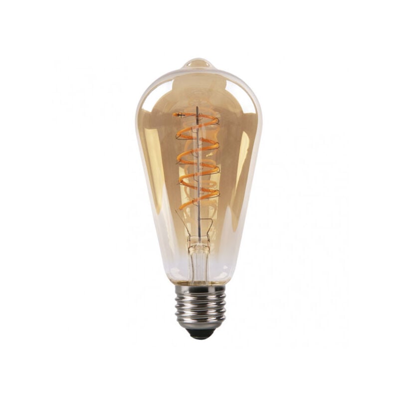 foto del prodotto fabrilamp lampadina filamen.spiral vert.pebetero 14x6,5d 4w 250lm e27 ambar 2200k