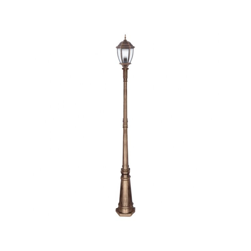 foto del prodotto fabrilamp lampione da esterno timo 1xe27 bronzo oro 220x26x26