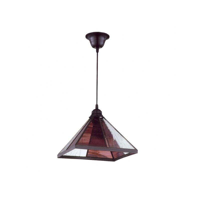 foto del prodotto fabrilamp lanterna a sospensione a piramide viola 1xe27 regx27