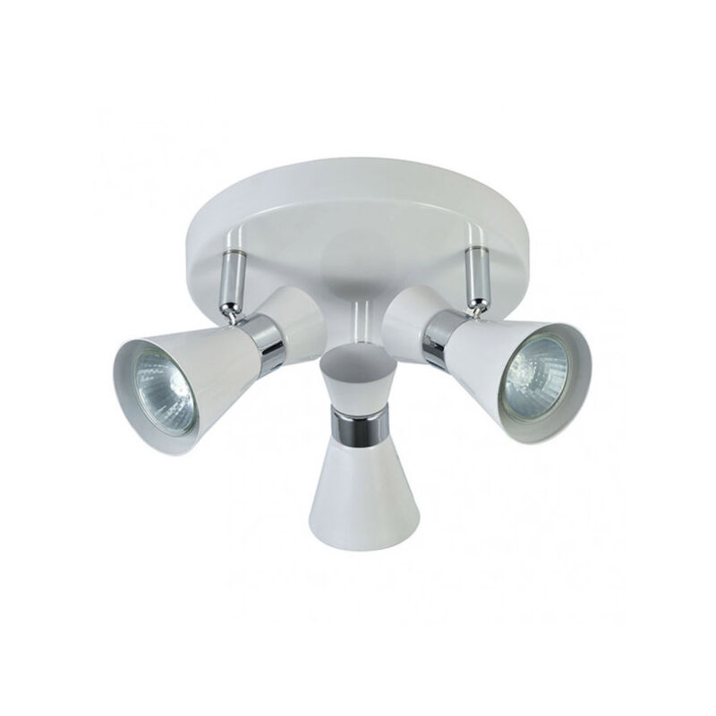 foto del prodotto fabrilamp maximo lampada da soffitto per bagno bianco cromo 3 faretti