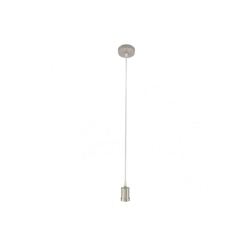 foto del prodotto fabrilamp montatura a sospensione de soffitto puja regolabile in altezza e27 220 240 v ip20 de metallo nichelato