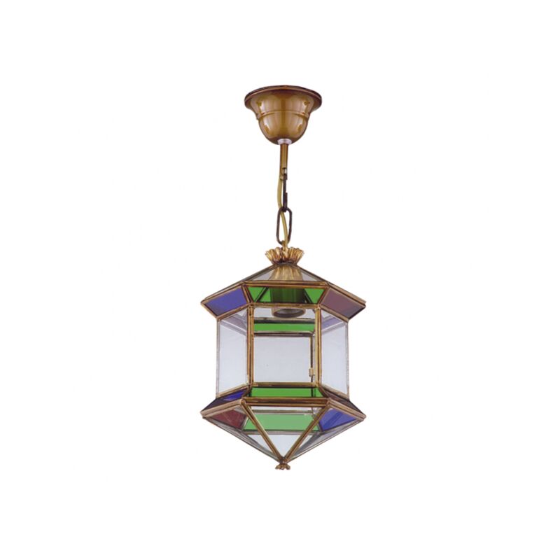 foto del prodotto fabrilamp my lamp ciondolo 1l e27 paralume rosso. nero 35xreg 