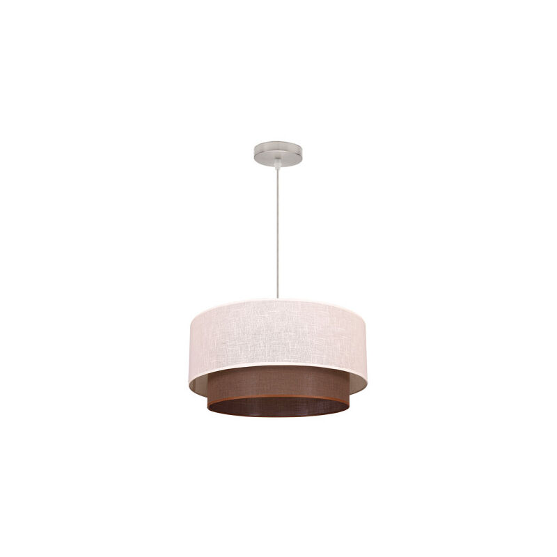 foto del prodotto fabrilamp my lamp doppio ciondolo 1l. beige beige cilind 35 25 reg 