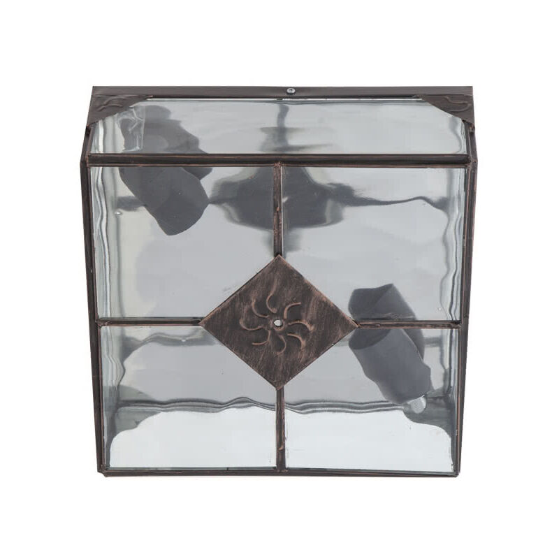 foto del prodotto fabrilamp my lamp lampada da parete estepa silver 1xe27 25x20x12