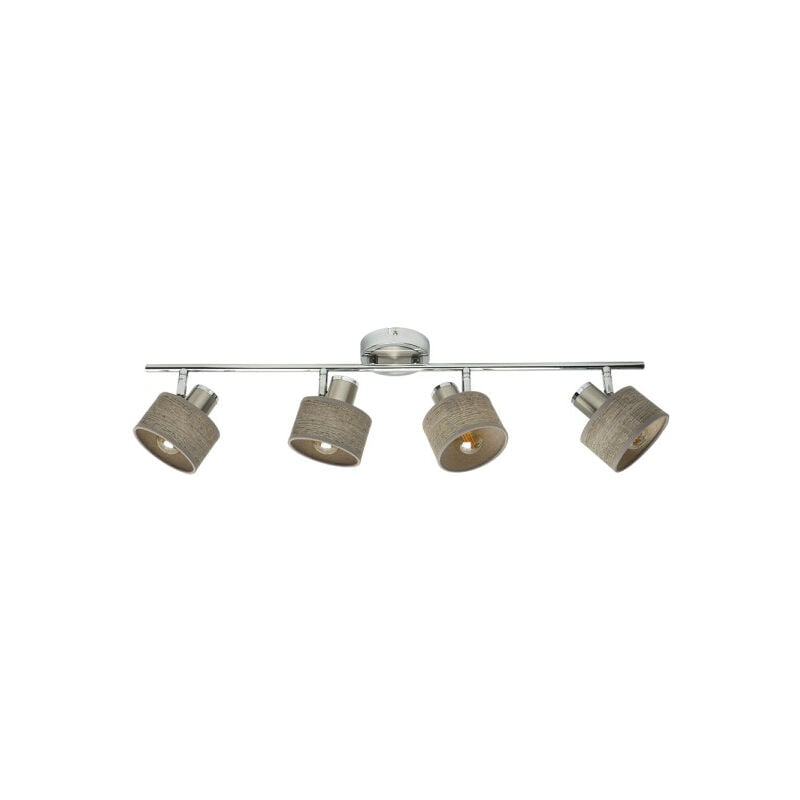 foto del prodotto fabrilamp nando 4xe14 chrome nickel mad.grey faretto orientabile 4xe14 chrome nickel mad.grey 16x73x10 cm