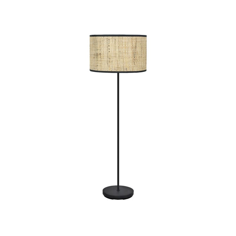 foto del prodotto fabrilamp natasha 1xe27 nero castagno pavimento soggiorno 163x40x40 cm