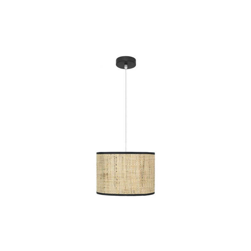 foto del prodotto fabrilamp natasha ciondolo 1xe27 nero tan regx30x30 cm