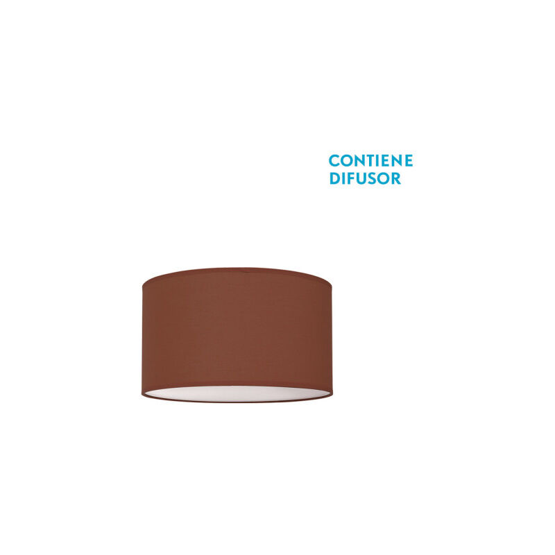 foto del prodotto fabrilamp nicole lampada da soffitto colore cioccolato 2xe27 14x30d 