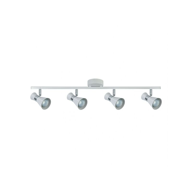 foto del prodotto fabrilamp nuova striscia luminosa per bagno maximo 4 faretti, bianco cromo