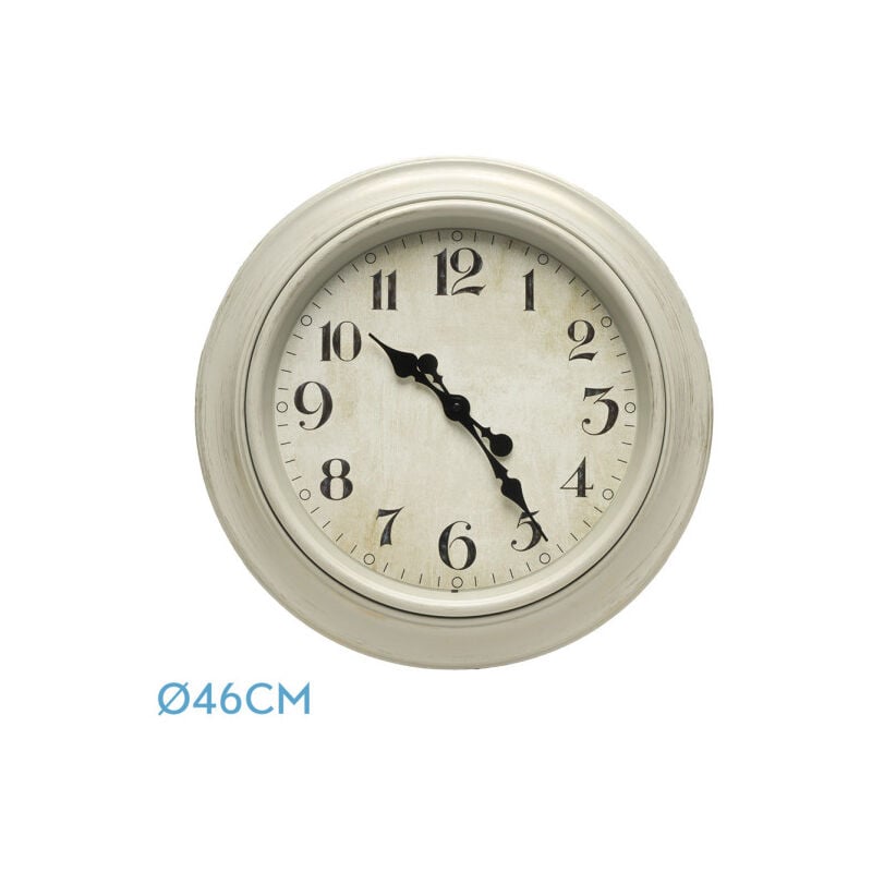 foto del prodotto fabrilamp orologio da parete lamba bianco 46d lancette retr 