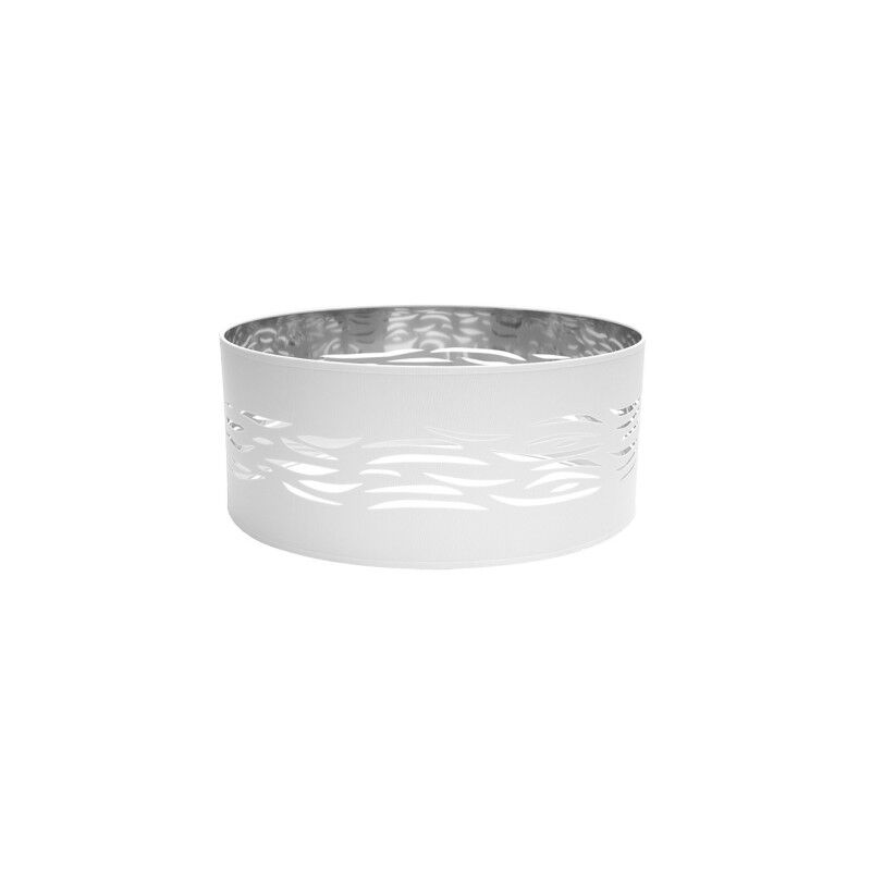 foto del prodotto fabrilamp paralume a sospensione fog 1xe27 bianco argento 50dx50dx20h