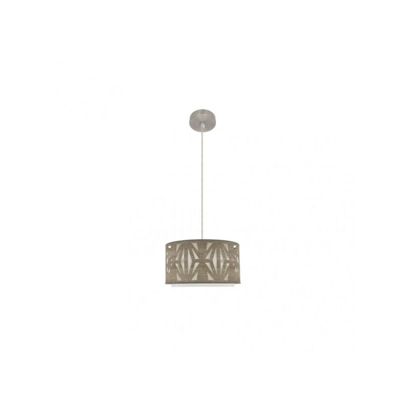 foto del prodotto fabrilamp paralume a sospensione grigio katerina 1luz xe27