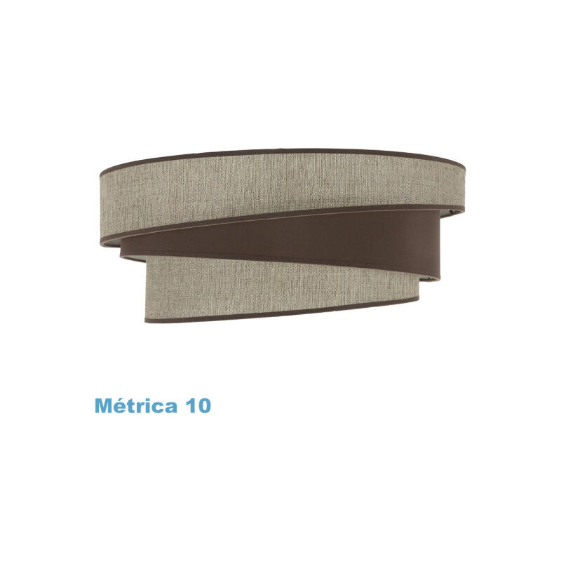 foto del prodotto fabrilamp paralume a sospensione m10 hara brown 50dx40dx22h diffusore incluso