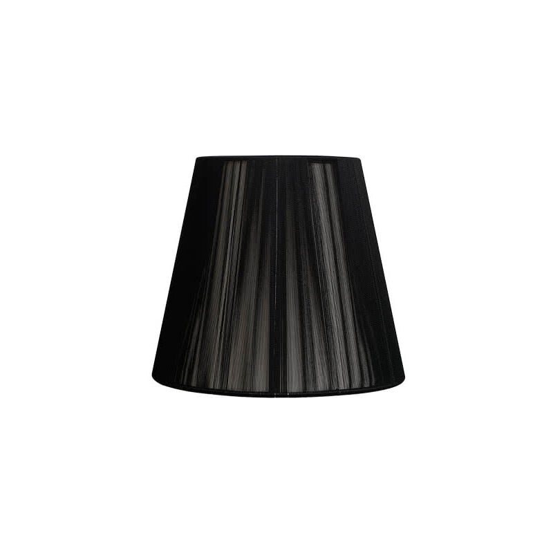 foto del prodotto fabrilamp paralume conico hilo indira e27 nero 35x18x23 
