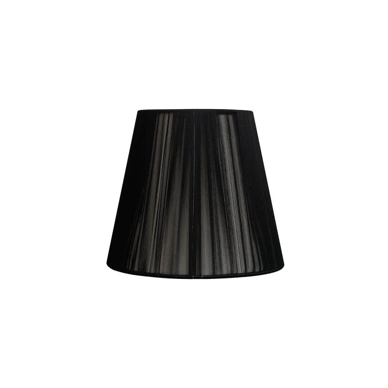 foto del prodotto fabrilamp paralume conico hilo indira e27 nero 45x23x29 