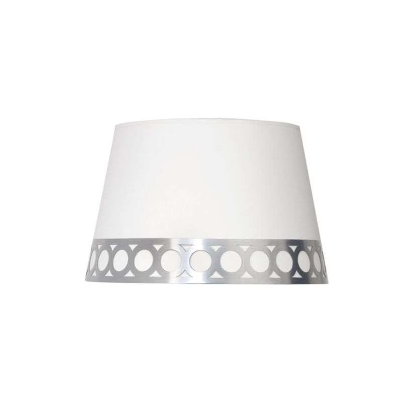foto del prodotto fabrilamp paralume da tavolo dalia e14 bianco argento 25dx20dx15h