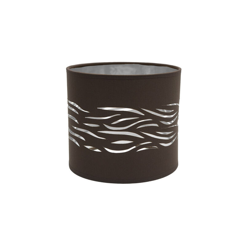 foto del prodotto fabrilamp paralume da tavolo mist 1xe14 marrone argento 17dx17dx15h