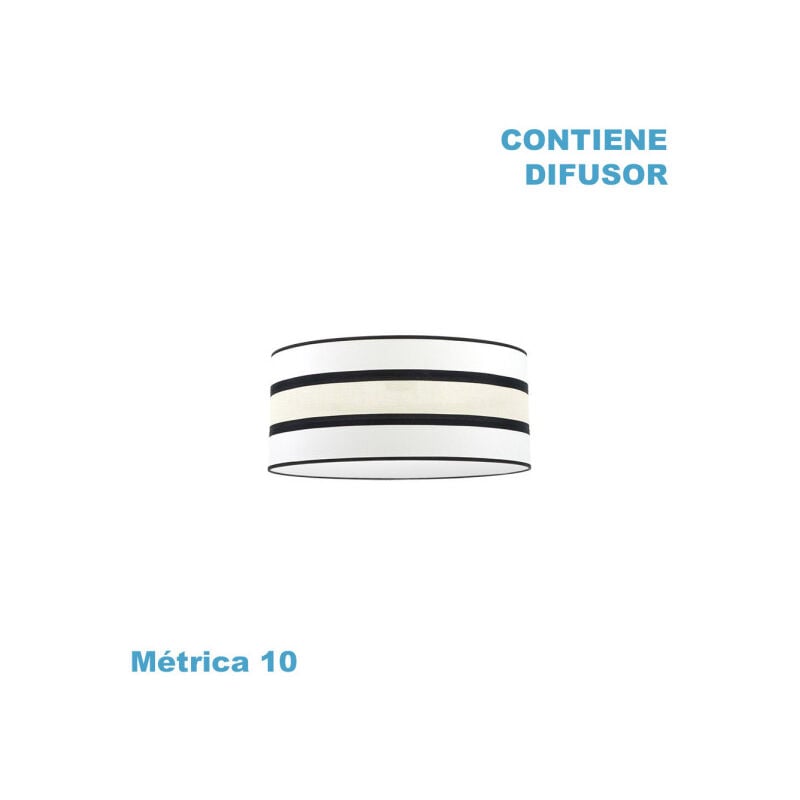 foto del prodotto fabrilamp paralume karla m10 bianco beige 50dx50dx22h diffusore incluso