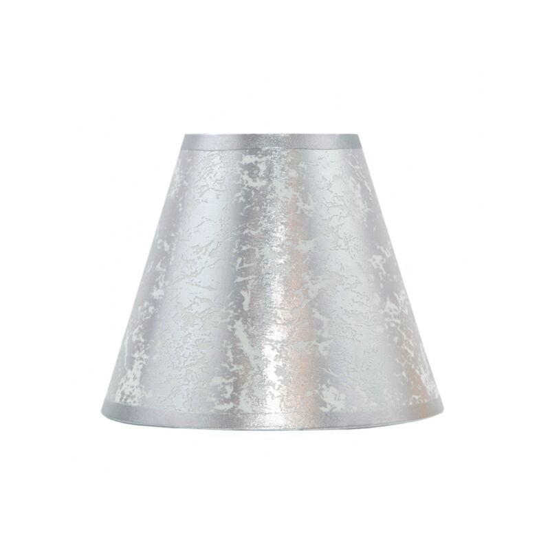 foto del prodotto fabrilamp paralume lourdes conico argento e27 40dx20dx28h