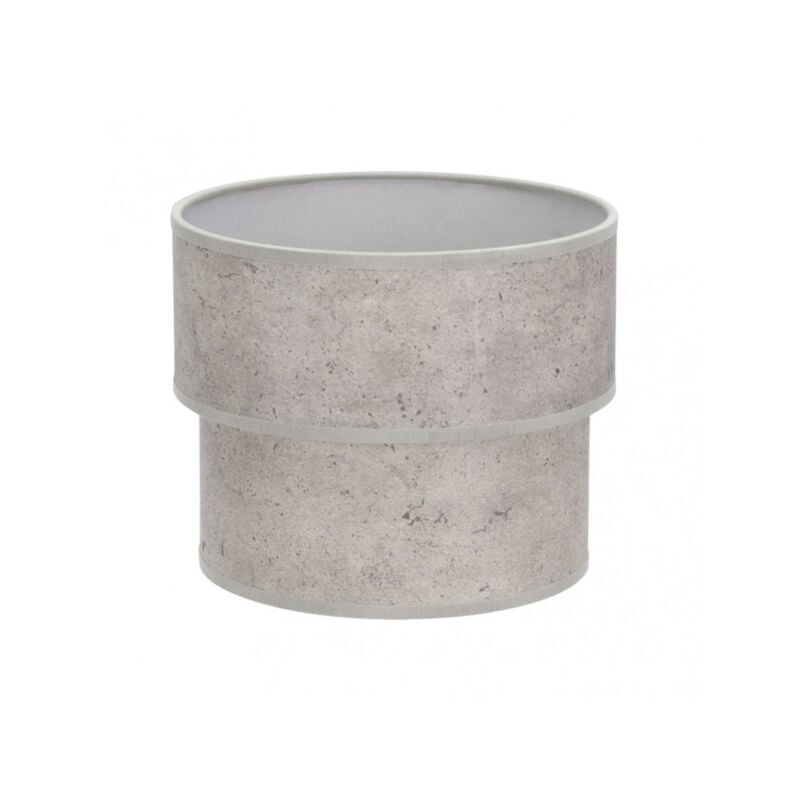 foto del prodotto fabrilamp paralume of table of grey cement double smile e14 18x16x16cm 