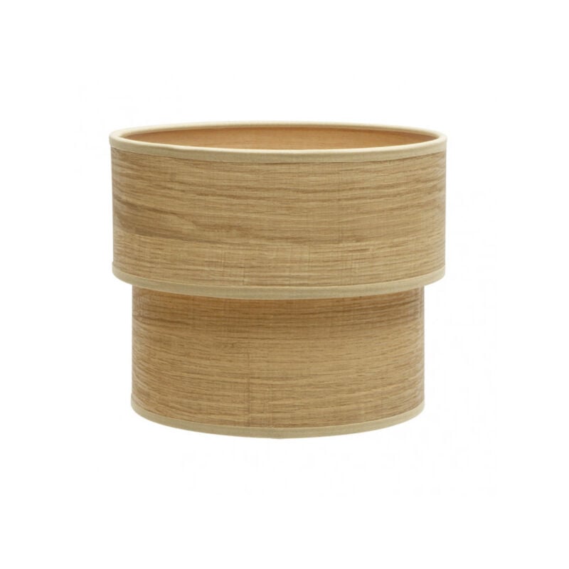 foto del prodotto fabrilamp paralume of table of light wood double smile e14 18x16x16cm 