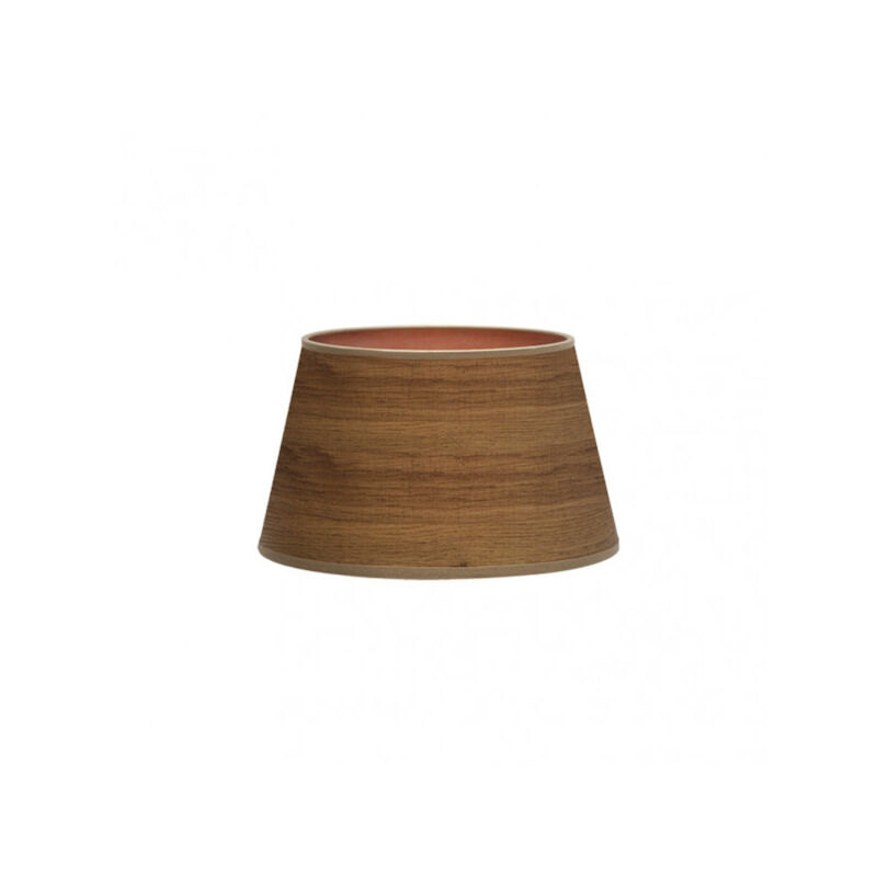 foto del prodotto fabrilamp paralume salma e27 legno scuro 30dx22dx17h conica abierta