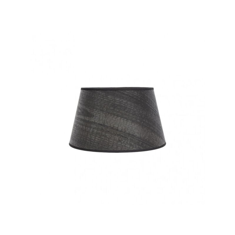 foto del prodotto fabrilamp paralume salma e27 nero legno 30dx22dx17h conico aperto