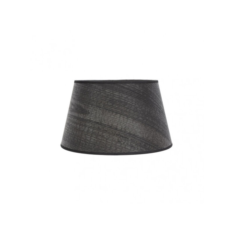 foto del prodotto fabrilamp paralume salma e27 nero legno 35dx25dx20h conico aperto