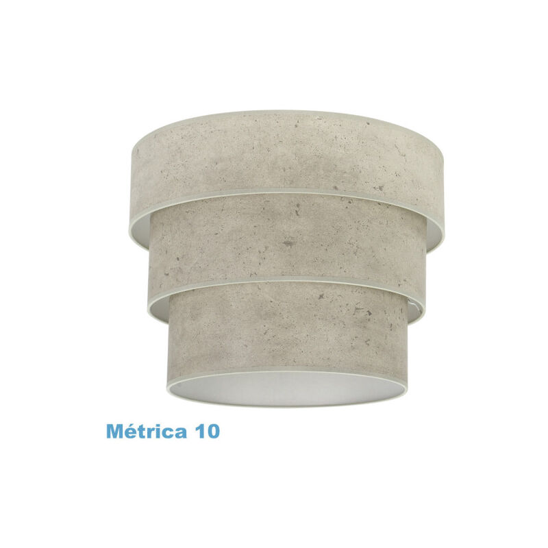 foto del prodotto fabrilamp paravento triplo smile m10 cemento grigio 50dx40dx28h