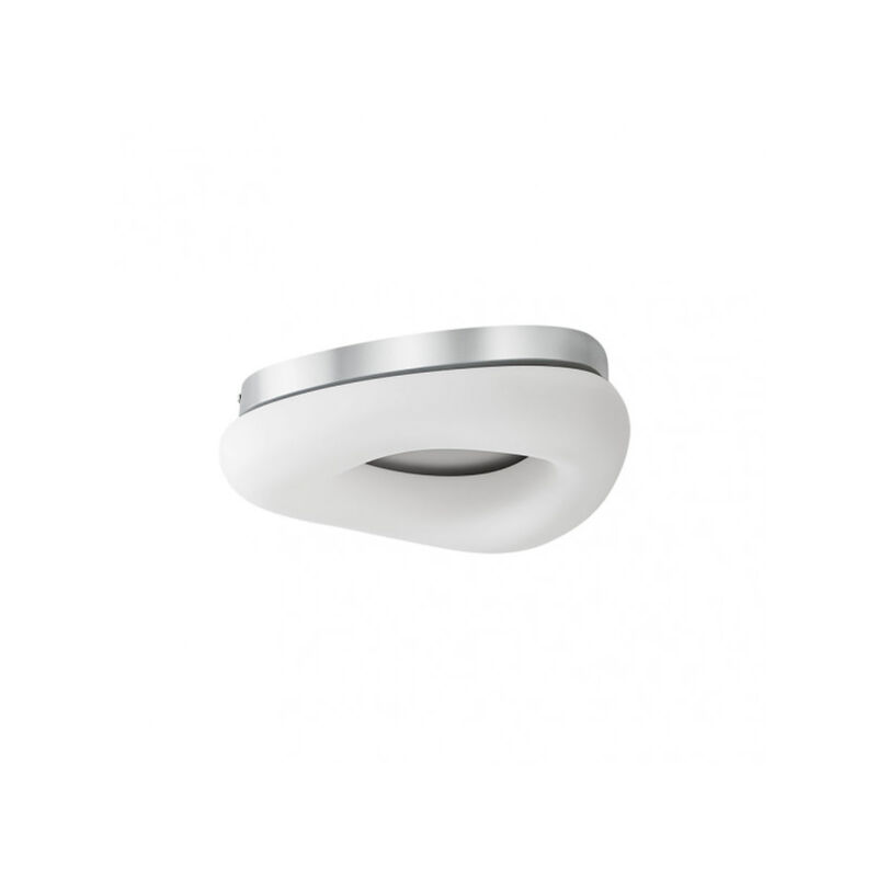 foto del prodotto fabrilamp paris pq lampada da soffitto 25w 3000 4000 6500k bianco argento 2125 lm 9x34x27 cm con telecomando, memoria e dimmer