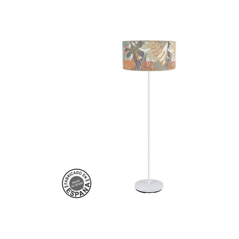 foto del prodotto fabrilamp pavimento de soggiorno etiopia 1xe27 bianco stampato 164x40x40cm