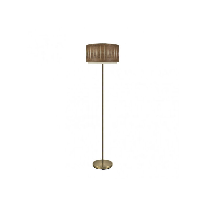 foto del prodotto fabrilamp pavimento del soggiorno alexandra 1xe27 pelle legno scuro 162x40x40 cm