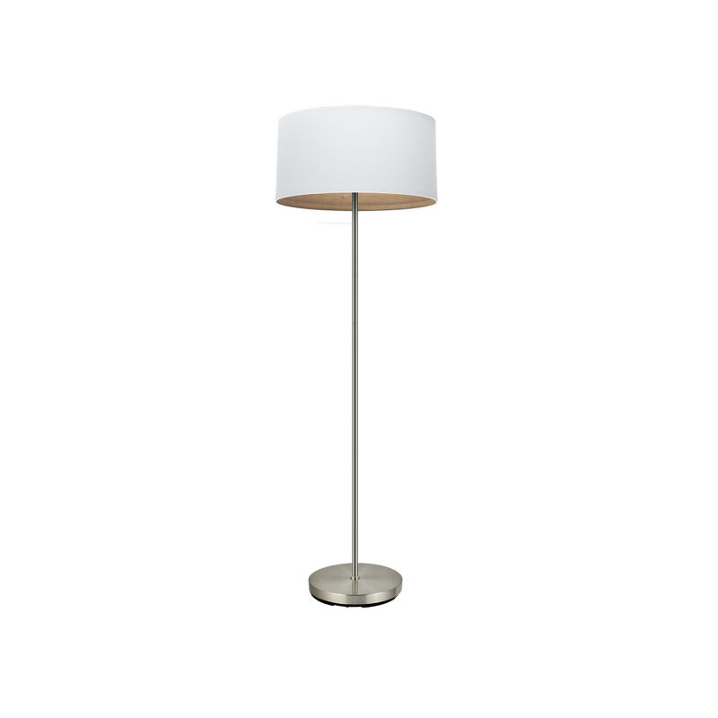 foto del prodotto fabrilamp pavimento soggiorno tatiana 1xe27 nickel bianco bianco mad.light 162x40x40 cm
