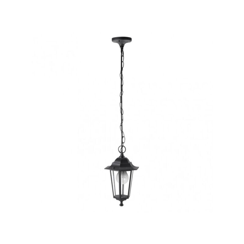foto del prodotto fabrilamp pendente da esterno in alluminio auriga 1xe27 nero regx17x17 cm ip44