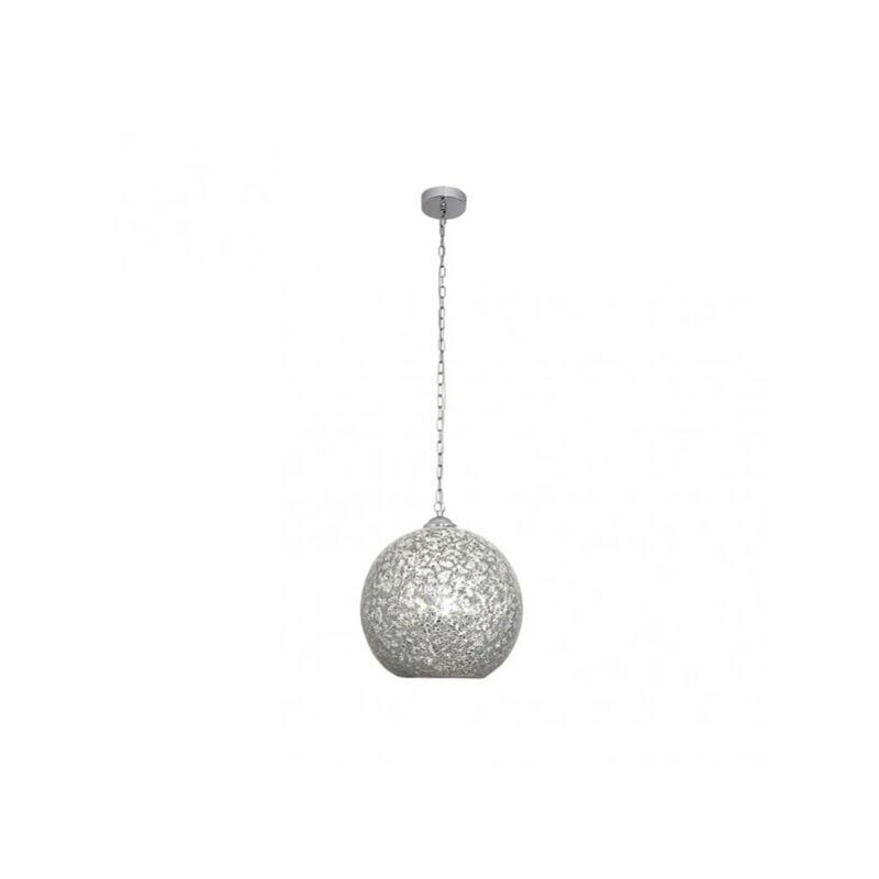 foto del prodotto fabrilamp pendente dimmerabile de 1 luce modello tenore mosaico cromo