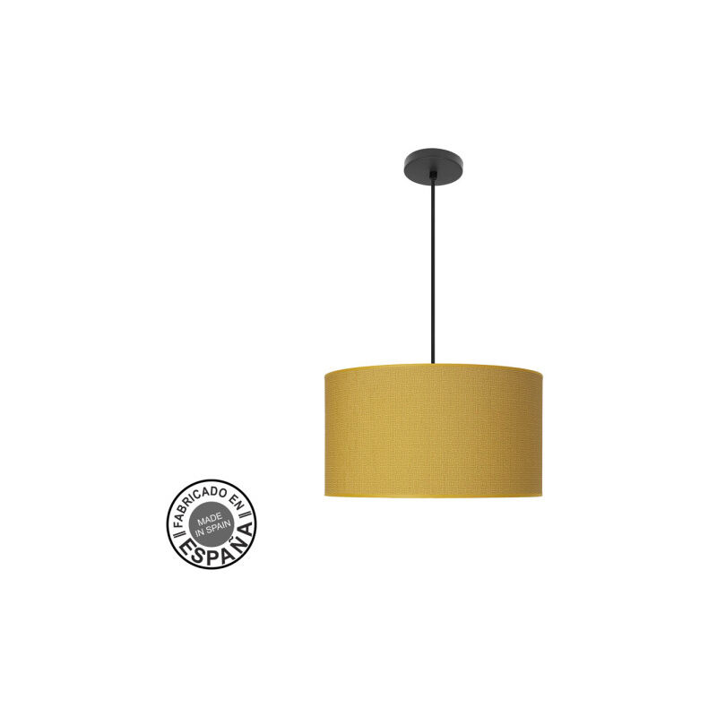 foto del prodotto fabrilamp pendente moda 2xe27 nero giallo regx40x40cm c diffusore