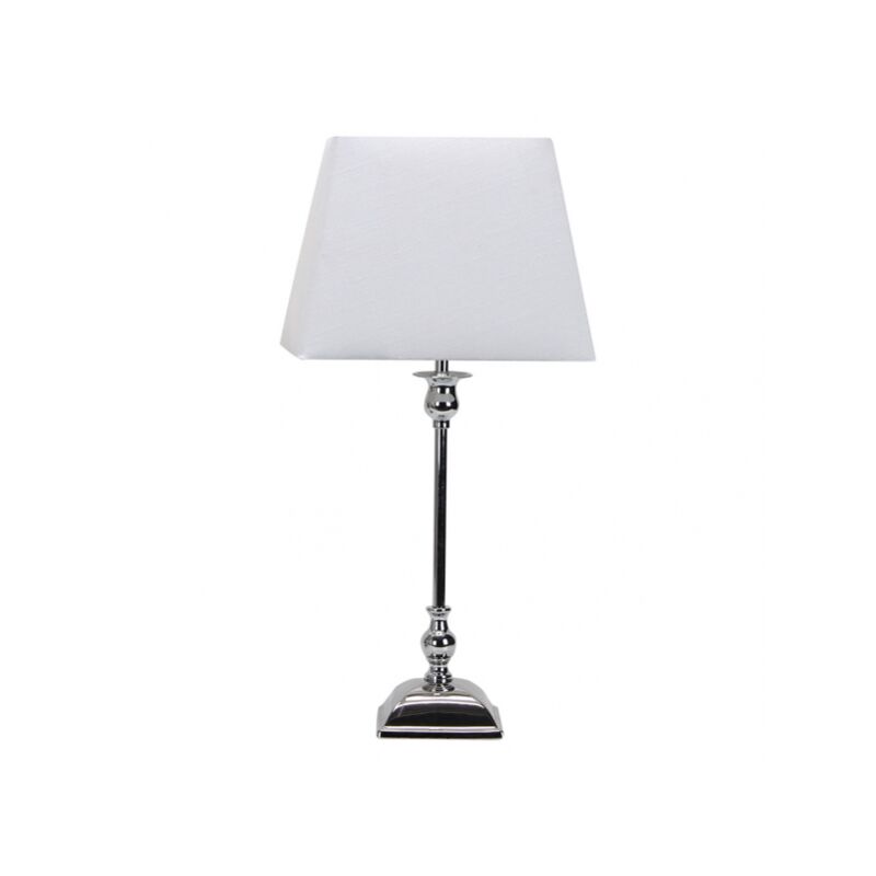 foto del prodotto fabrilamp percasol lampada da tavolo e27 cromo white