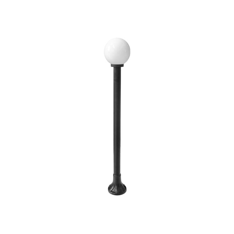foto del prodotto fabrilamp piccolo lampione da esterno abanto 1xe27 nero ip44 130x20x20x20 cm