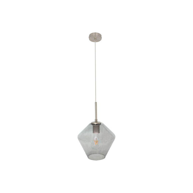 foto del prodotto fabrilamp pinap pendant 1xe27 nickel smoke regx23x23 cm
