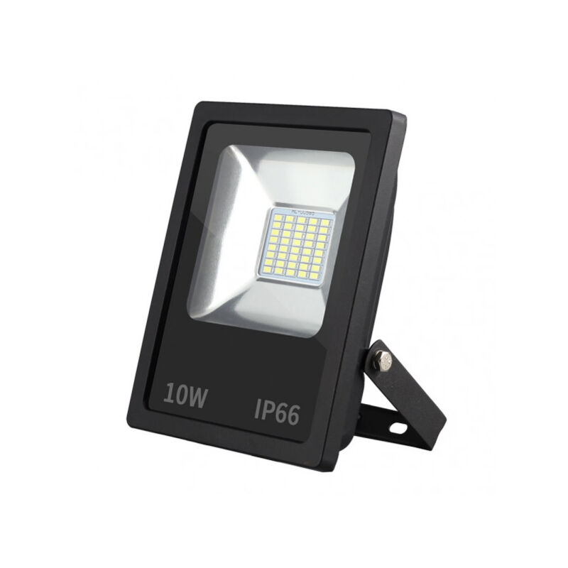foto del prodotto fabrilamp proiettore led smd dacita 10w 6500k nero 900lm 120 ip66 13,5x11,5x4 cm