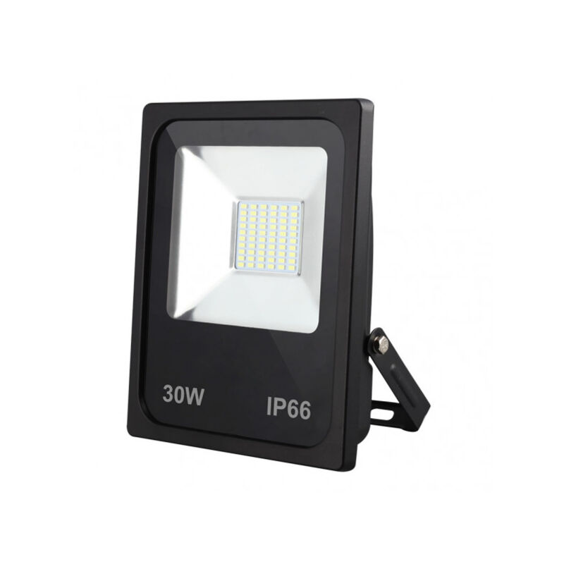 foto del prodotto fabrilamp proiettore led smd dacita 30w 6500k nero 2700lm 120 ip66 23x19,5x5 cm