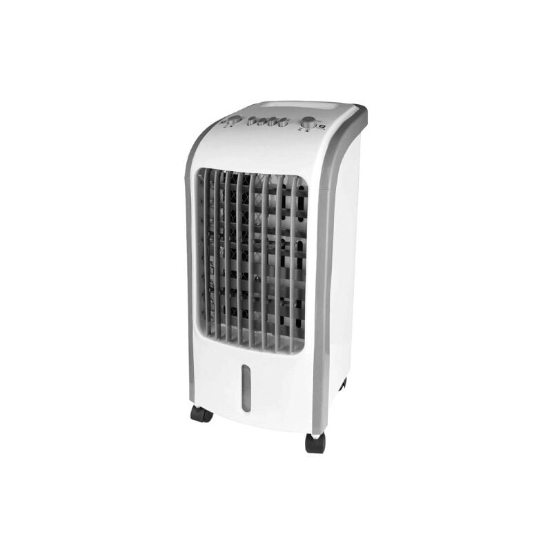 foto del prodotto fabrilamp raffreddatore evaporativo blizzard white 80w 3vel 4litres oscillante.portatile c accumulatore de freddo 57x26x24cm